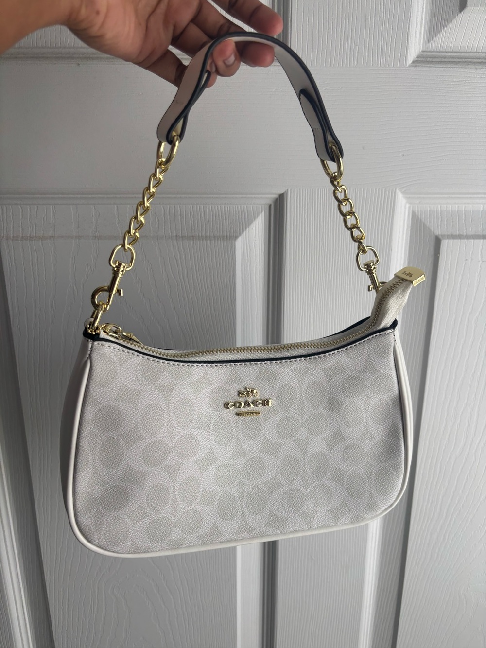 White COACH Teri Bag